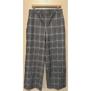 Spanx‎ Pants Ponte Plaid Jacquard Wide Leg in Black White Houndstooth Women's XL